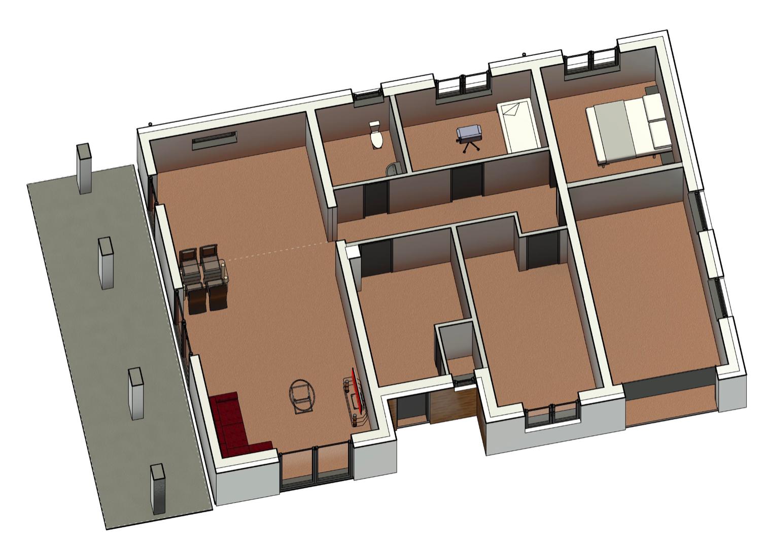 HANISKA - HRUBÁ STAVBA 4 IZBOVÉHO DOMU V NOVEJ LOKALITE.