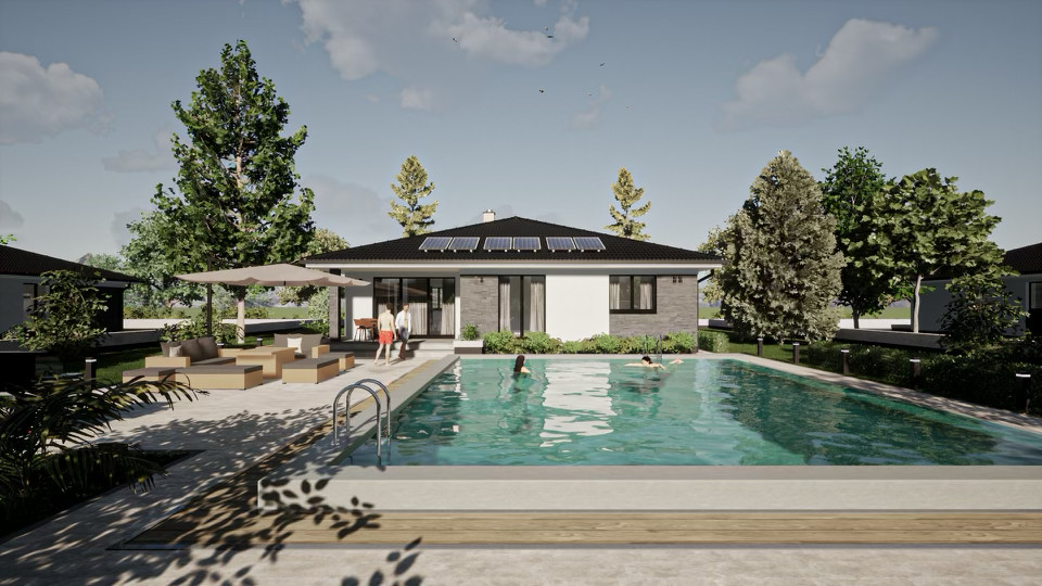 BENIAKOVCE - TEHLOVÝ 4 IZBOVÝ PEKNÝ RD 117 M2 S TERASOU, NOVOSTAVBA HOLODOM.