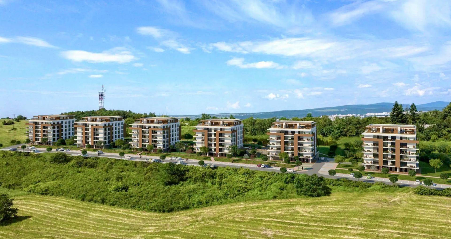 REZERVOVANÉ - PANORAMA - NOVOSTAVBA 2 IZBOVÝ MODERNÝ BYT 55 M2, TERASA 13 M2, HOLOBYT