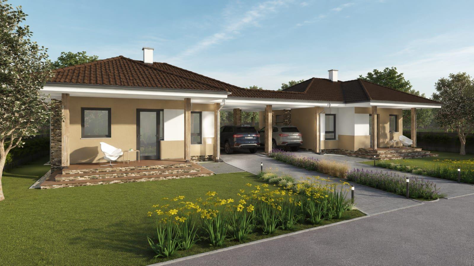 NOVOSTAVBA  - HIDASNÉMETI 4 IZB RD 108 M2, 36 M2 TERASA