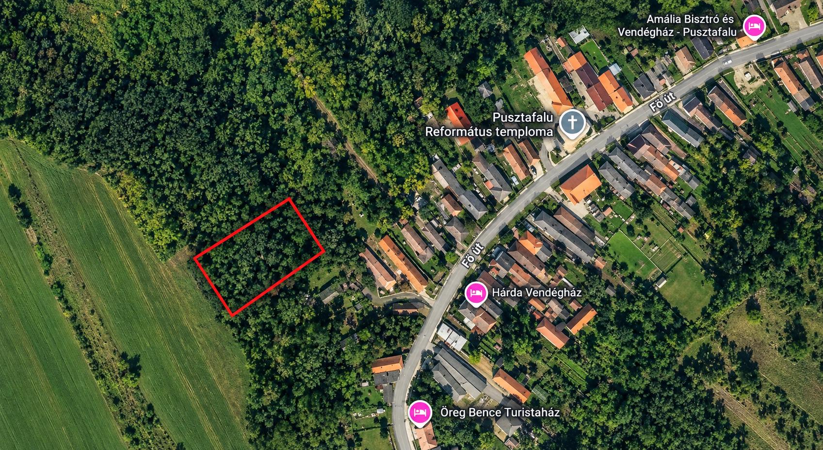 MAĎARSKO -  PUSZTAFALU NA PREDAJ STAVEBNÝ POZEMOK 2 300 m² 