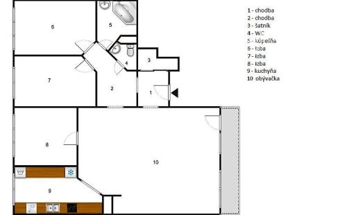 REZERVOVANÉ - JAZERO -  ATYPICKÝ A VÝNIMOČNÝ 4 IZBOVÝ BYT S VÝMEROU 113 M2.