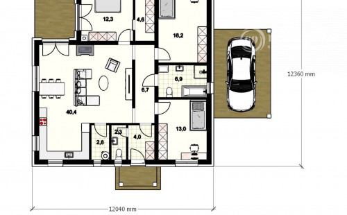 ĎURĎOŠÍK - 4 IZBOVÝ DIZAJNOVÝ DOM 109 M2, TERASA, V NOVEJ LOKALITE