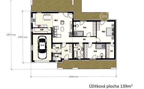 ĎURĎOŠÍK - 4 IZBOVÁ NOVOSTAVBA 139 M2, V NOVEJ LOKALITE