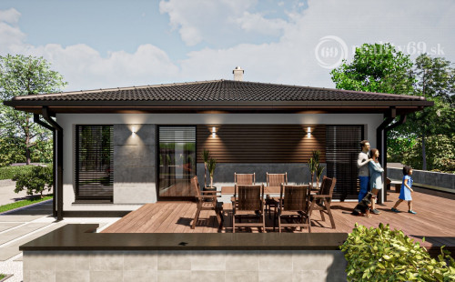 ROZHANOVCE - TEHLOVÝ 4 IZBOVÝ PEKNÝ RD 117 M2 S TERASOU, NOVOSTAVBA HOLODOM.