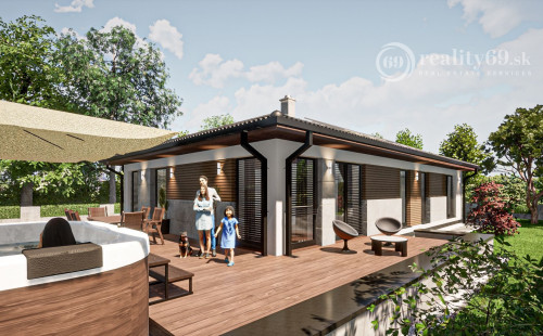 ROZHANOVCE - TEHLOVÝ 4 IZBOVÝ PEKNÝ RD 117 M2 S TERASOU, NOVOSTAVBA HOLODOM.