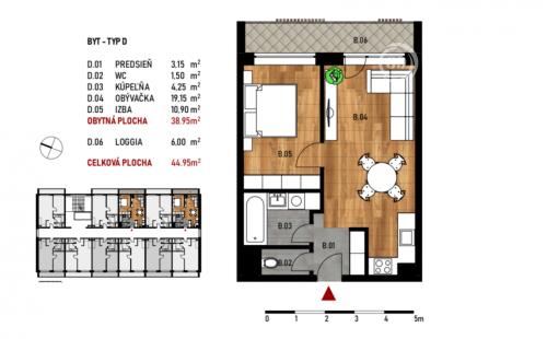 STARÉ MESTO - BELLOVA 1,5 IZBOVÝ BYT 41 M2, HOLOBYT S LODŽIOU.