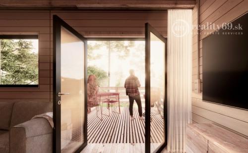 DOMAŠA - HOLČÍKOVCE, CELOROČNE OBÝVATEĽNÁ CHATA S VÝHĽADOM NA VODU.