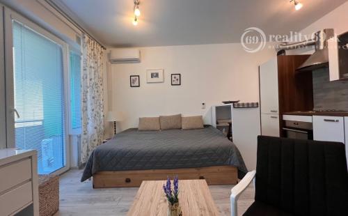 STARÉ MESTO - STROJÁRENSKÁ NOVOSTAVBA 1 IZBOVÝ MODERNÝ KOMPLETNE ZARIADENÝ TEHLOVÝ BYT.