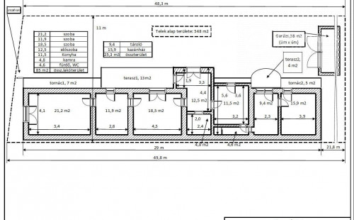 MAĎARSKO - VEGARDÓ 2,5 IZBOVÝ RODINNÝ DOM V PÔVODNOM STAVE, BLÍZKO KÚPALISKA.