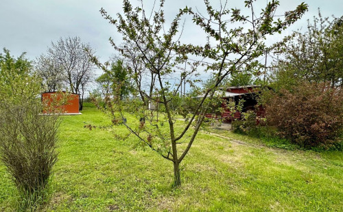 MAĎARSKO - SAJÓSZEGED ZÁHRADA S CHATKOU A GARÁŽOU PRI TISZAÚJVAROSI.