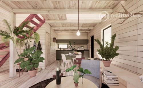 DOMAŠA - HOLČÍKOVCE, CELOROČNE OBÝVATEĽNÁ CHATA S VÝHĽADOM NA VODU.