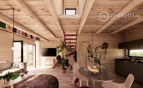 DOMAŠA - HOLČÍKOVCE, CELOROČNE OBÝVATEĽNÁ CHATA S VÝHĽADOM NA VODU.