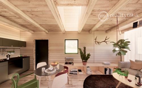 DOMAŠA - HOLČÍKOVCE, CELOROČNE OBÝVATEĽNÁ CHATA S VÝHĽADOM NA VODU.