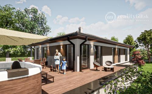 ROZHANOVCE - TEHLOVÝ 4 IZBOVÝ PEKNÝ RD 117 M2 S TERASOU, NOVOSTAVBA HOLODOM.