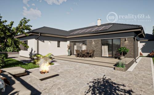 BENIAKOVCE - TEHLOVÝ 4 IZBOVÝ PEKNÝ RD 107 M2 S TERASOU, HRUBÁ STAVBA.