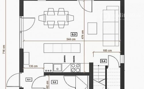 NOVÁ CENA - SEVER - KALVÁRIA RODINNÝ DOM, 421 M2,  POZEMOK V OV.