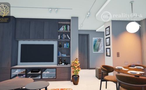 ENCS - NOVOSTAVBA 2 IZBOVÝ MODERNÝ BYT 47 M2, TERASA 10 M2