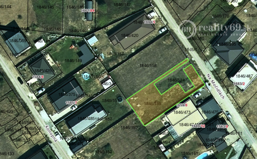 ČAŇA - STAVEBNÝ POZEMOK 756 M2, NOVÁ LOKALITA.