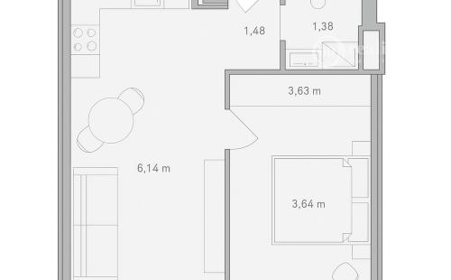 JUH - 2 IZBOVÝ KRIVÁ PRI AUPARKU NOVÝ BYT, TOP POLOHA