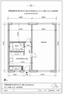 NAD JAZEROM - AZOVSKÁ 1,5 IZBOVÝ BYT 41 M2, ZARIADENÝ KOMPLET.