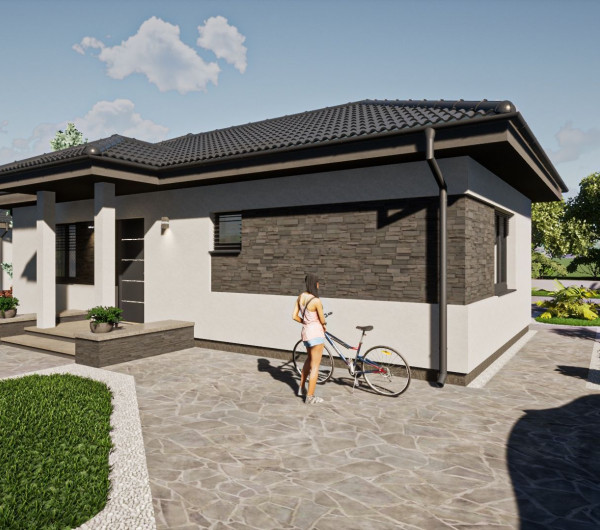 BENIAKOVCE - TEHLOVÝ 4 IZBOVÝ PEKNÝ RD 107 M2 S TERASOU, HRUBÁ STAVBA.