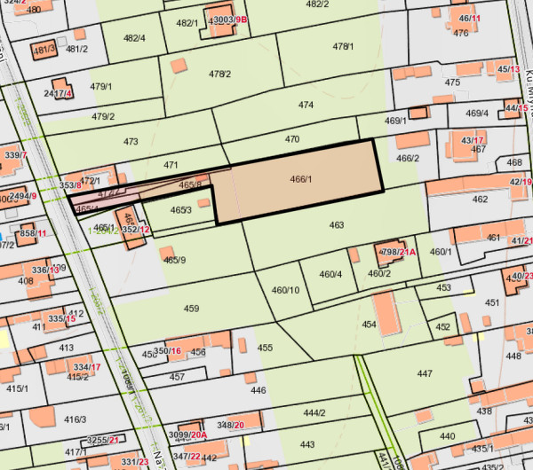 ŠACA - STAVEBNÝ POZEMOK VHIODNÝ NA VÝSTAVBU RD AJ DEVELOPERSKÝ PROJEKT
